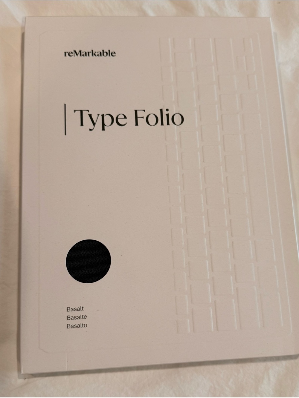 Brand New! reMarkable Pro Type Folio- Basalt